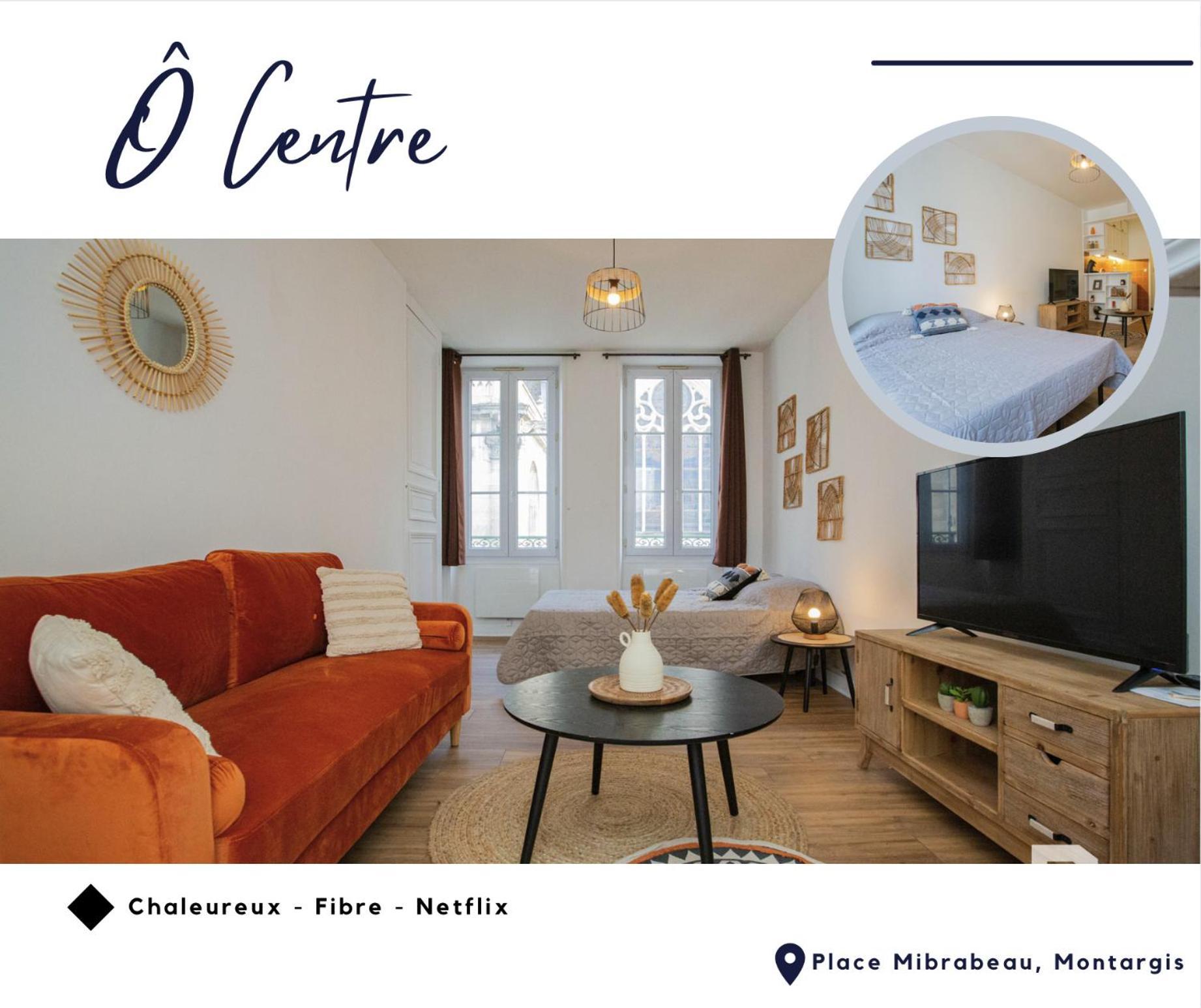O Centre- Chaleureux - Fibre - Netflix Apartment มงตาร์ฌี ภายนอก รูปภาพ